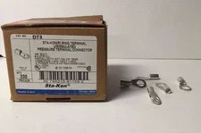 NEW THOMAS&BETTS STA-KON D73 RING TERMINAL CONNECTOR BOX OF 198 