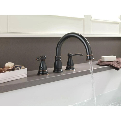 #ad Delta Porter 37984 OB 2 Handle Roman Tub Faucet Oil Rubbed Bronze $400.00