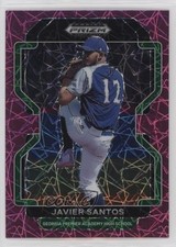 2022 Panini Prizm Draft Picks Neon Pink Velocity Javier Santos #PDP211 1gp2