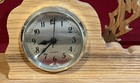 HAND MADE WOODEN TIGER LEAPING THROUGH FLAMES DESK CLOCK-14" WORKING — photo 7