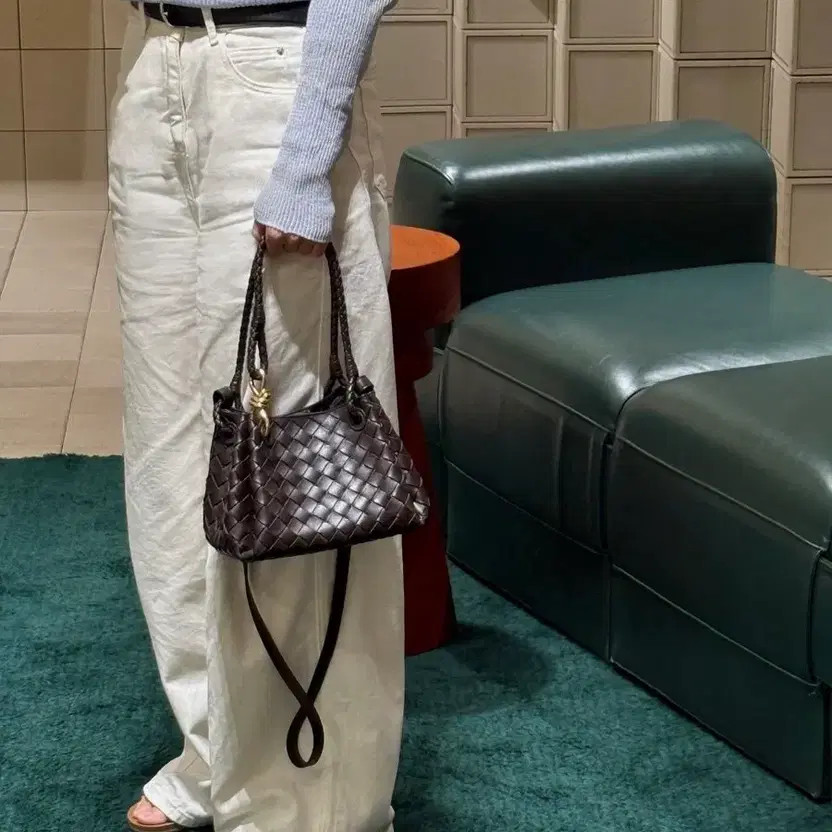 Bottega Veneta Parashoot Small Phone Bag in Brown - Gently Used