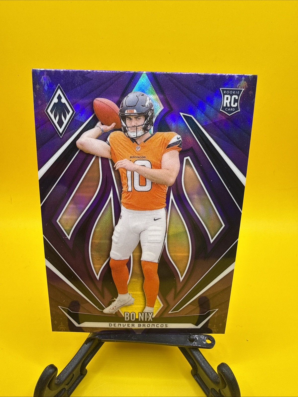 Bo Nix 2024 Panini Phoenix Purple RC #159 Denver Broncos