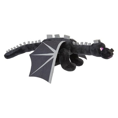 Minecraft Ender Drache Stofftier Videospiel Figur schwarz - 28 cm x 15 cm