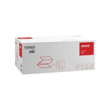 Katrin 100669 Zig Zag V fold Paper Hand Towels 1-Ply White 5000 Pack
