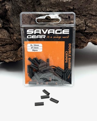 Savage Gear Double Barrel 10mm Ø 1.5mm 50 Stück Quetschhülsen Klemmhülsen NEW