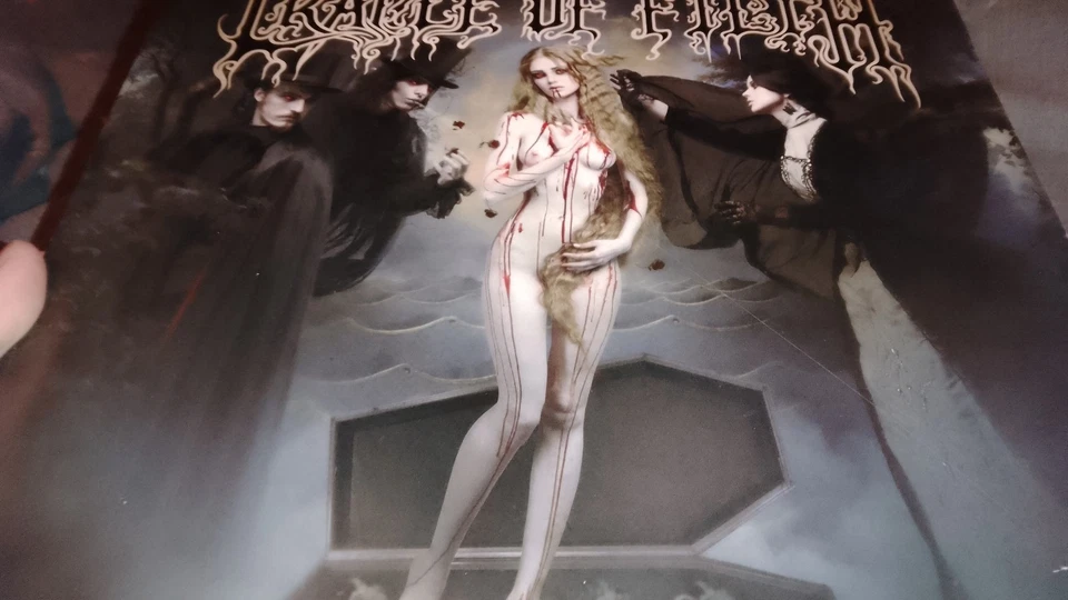 Cradle Of Filth ‎Cryptoriana half white black vinyl black metal death gothic uk - Image 4 of 4