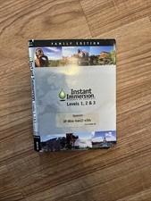 Instant Immersion Spanish Program Levels 1, 2 3 DVD ROM DVD CD MP3 3 discs