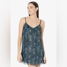 BB Dakota by Steve Madden Marble Cake Plissé Minidress-Medium