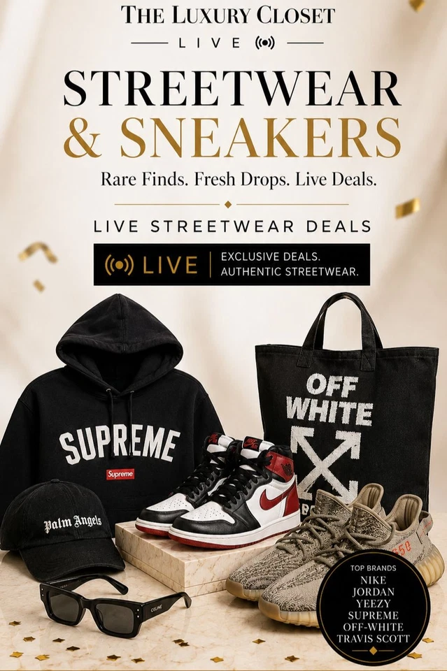 Streetwear & Sneakers Auction LIVE | $1 Starting Bids