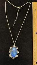 Disney's, "Frozen" Elsa Pendant Snowflake Necklace Silver Tone 24"