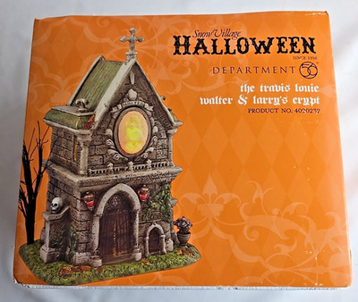 Dept 56 Halloween Village The Travis Louie Walter & Larry's Crypt 4020232 WORKS