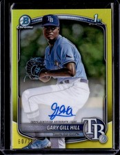 2025 Bowman #CPA-GG Gary Gill Hill Chrome Prospect Autographs gold /50