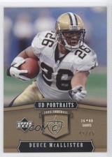 2005 Upper Deck Portraits Gold 49/75 Deuce McAllister #59 0a1