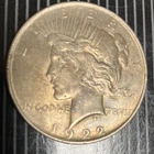 1922 Peace Dollar $1 Silver Coin Circulated Business Strike 0.9 Fineness