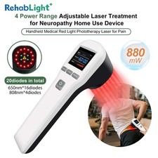 Portable 880mW Home LLLT Cold Laser Therapy Device for Human Pets Pain Relief