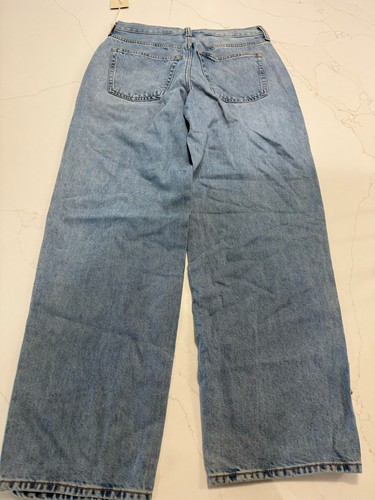Women's Mid-Rise Studded 90's Baggy Jeans - Universal Thread Med Wash Size 2 - Picture 2 of 9