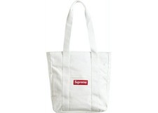  NEW Supreme White Canvas Tote Fall / Winter 2020 