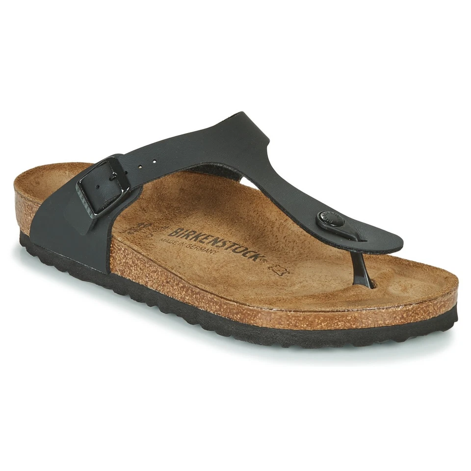 Birkenstock Gizeh Black Nere Infradito Uomo Calzata Regular Fit Donna Sandalo - Immagine 1 di 4