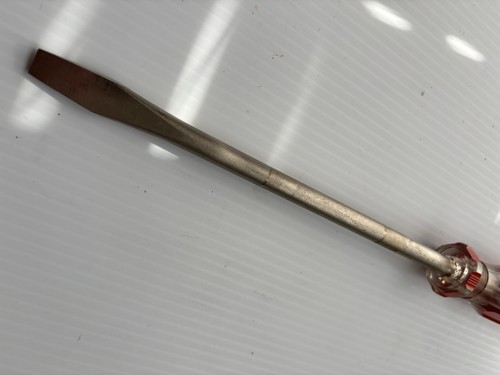 Vtg Stanley Handyman Hvy Duty Flat Slotted Screwdriver 3006-8 12.5"Long USA NWOT - Picture 8 of 12