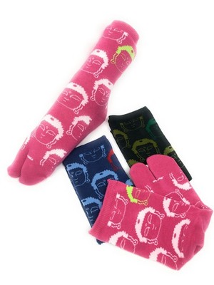 Tabi-JI Daibutsu Great Buddha Japanese Split Toe Tabi Socks, Men & Women Sizes