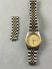 Vintage 1995 Seiko Women’s Watch 7N83-0041 Two Tone Day Date Extra Link For Band