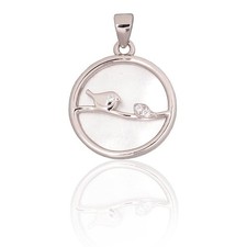 Silver pendant, Silver 925 fineness, Rhodium ...