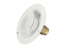 Valterra A01-0176LF White 2-3/4" RV Fresh Water Inlet 1/2" FPT Lead-Free Brass