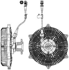 Mahle Radiator Fan Clutch For Man Lion S City Coach Tga Tgs 93-09 51066300133