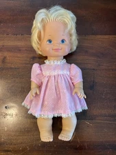 Vintage 1978 Mattel Baby Magic Tender Love 14” Doll W Original Dress! NICE!