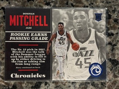 2017-18 Panini Chronicles - Rookies Donovan Mitchell #123 Blue 199/199 (RC)