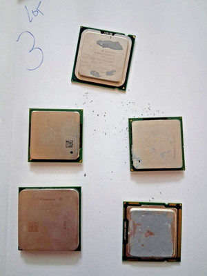 5 assorted PC Processors Lot 3