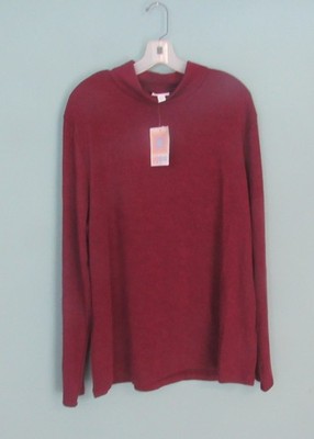 LULAROE PENELOPE MAROON RED SOLID KNIT TOP SIZE 2XL NEW