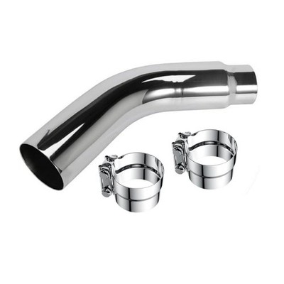 4'' to 5'' Diesel Exhaust Elbow, Chrome, 23'' Length, For Heavy Duty Vehicles