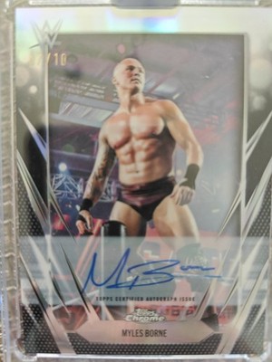 Myles Borne [Black] /10 | 2026 Topps Chrome WWE NXT On Card Autograph