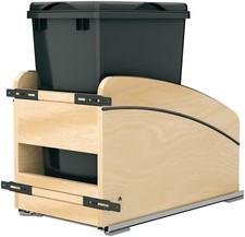 Rev-A-Shelf 4WCC-1535DM-118 Craftsman 12"W Designer Solid Maple - Maple / Black