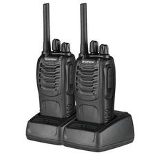 2 Pack Baofeng BF-88A Walkie Talkie 2 Two Way Radio Handheld Long Range FRS
