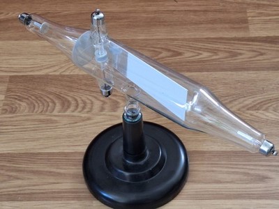 Braunsche Kathodenstrahlröhre cross Cathode ray tube works with Ruhmkorff coil