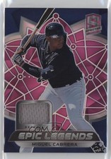 2021 Spectra Epic Legends Materials Neon Pink Prizm 11/20 Miguel Cabrera 02fz