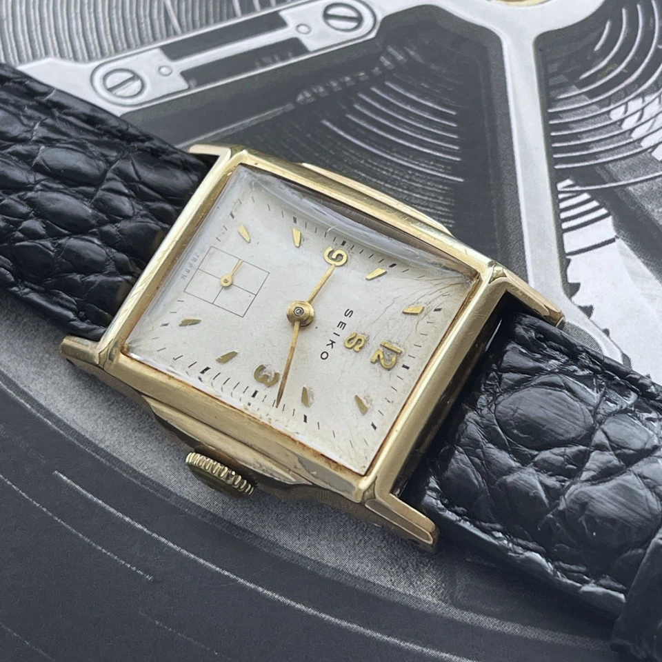 Seiko años 50 cuerda manual relleno de oro 14k Foto 2 de 4