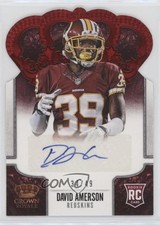 2013 Crown Royale Retail Red Die-Cut Signatures 34/49 David Amerson Auto 0tg5