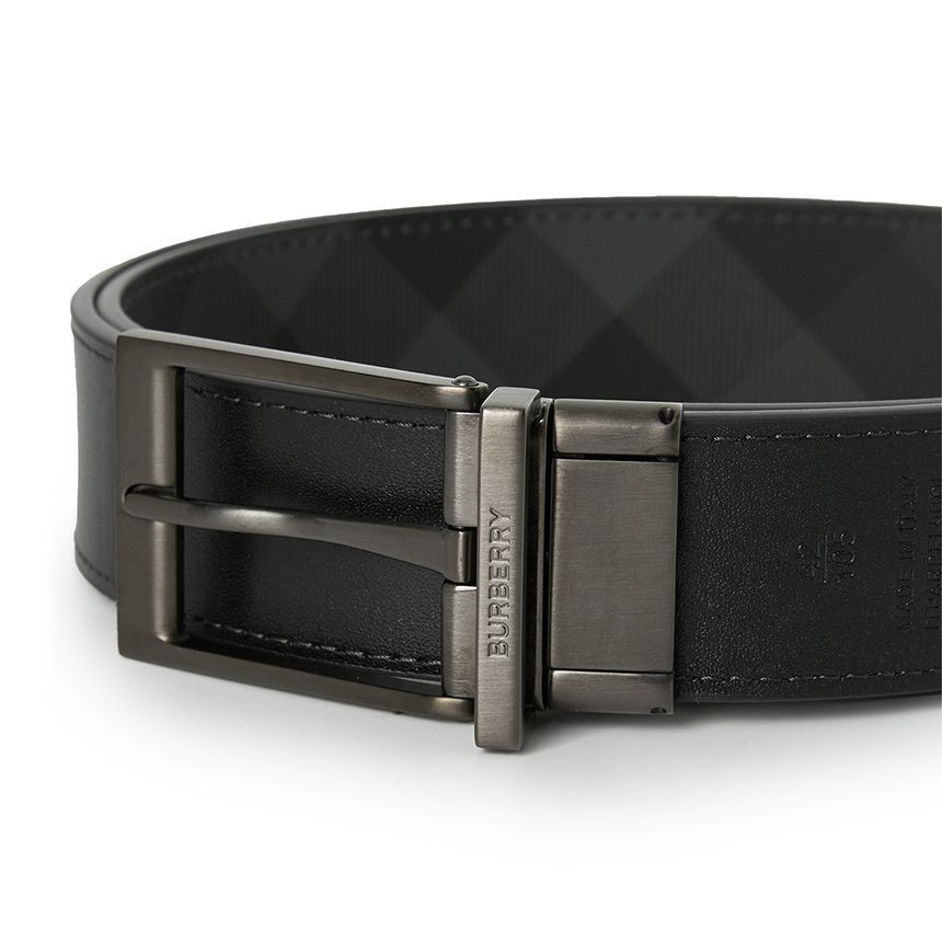Burberry Reversible Check Pattern Men's Belt 91554159 | eBay