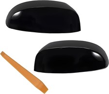 Direct Replacement Mirror Cover Cap Trim Compatible with Glossy Black