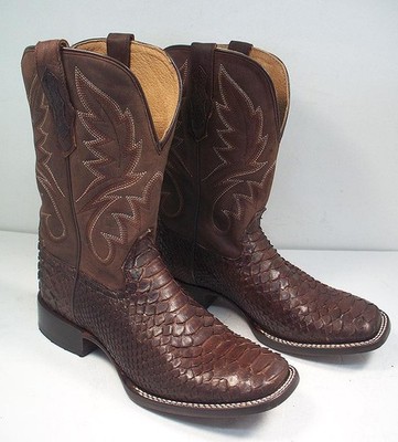 Cody James Western Boot Mens Men 10.5 D Exotic Pythons Brown Square Toe Cowboy Cody James Men main image 4