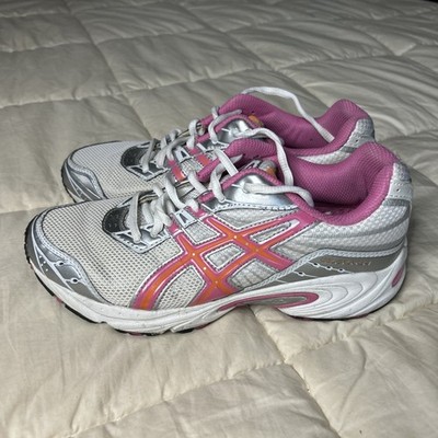 Women Asics Gel Galaxy 4 Size 8 Running Shoes Athletic White Pink