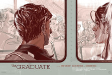 The Graduate Variant Edition Screen Print Movie Poster Anne Benjamin Mondo #/125