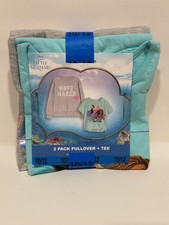 Disney Little Mermaid 10/12 Girls' 2-Pack Tee and Crew Sweatshirt Set