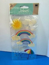 FREE SHIP! Jolee's RAINBOW Scrapbook Dimensional Stickers TRAVEL VACATION