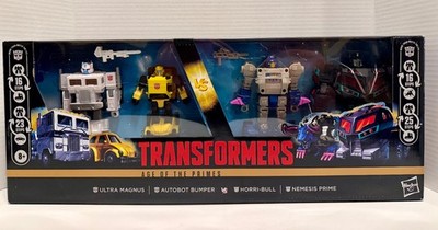 Transformers Age Of The Primes 4-Pack Ultra Magnus Bumper Horri-Bull Nemesis