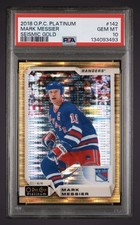 PSA 10 MARK MESSIER 2018 O-PEE-CHEE PLATINUM SEISMIC GOLD #142 GEM MINT HOF 