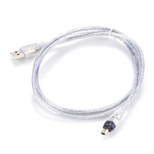 100/200/400 Mbits USB Male to Firewire IEEE 1394 4Pin Data Transfer Male Cable